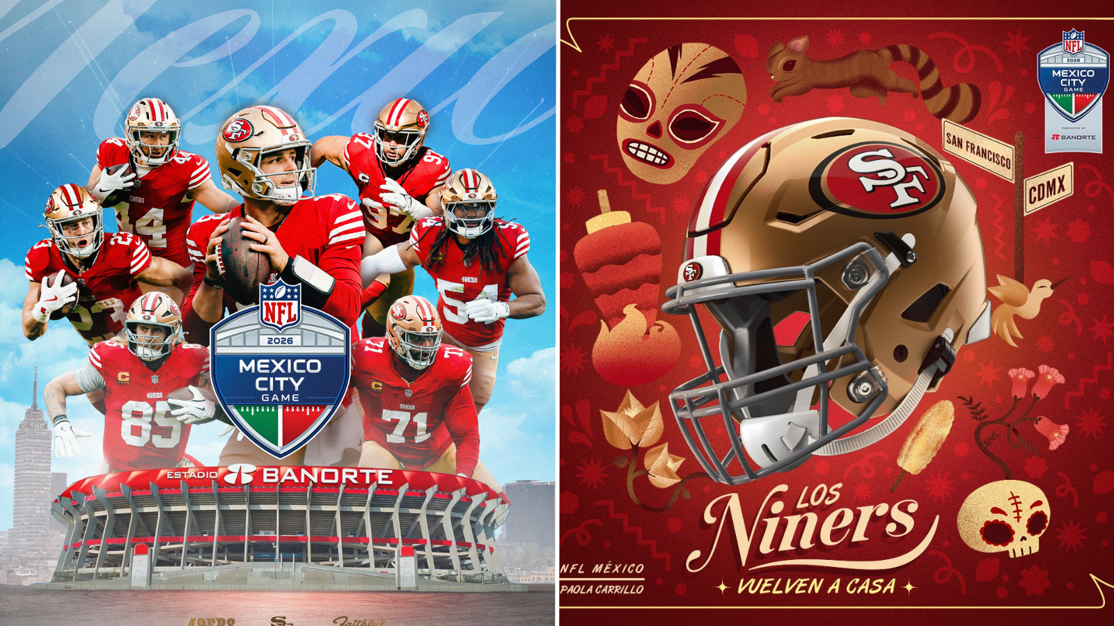 Los 49ers volverán a México en 2026 para un partido en la CDMX
