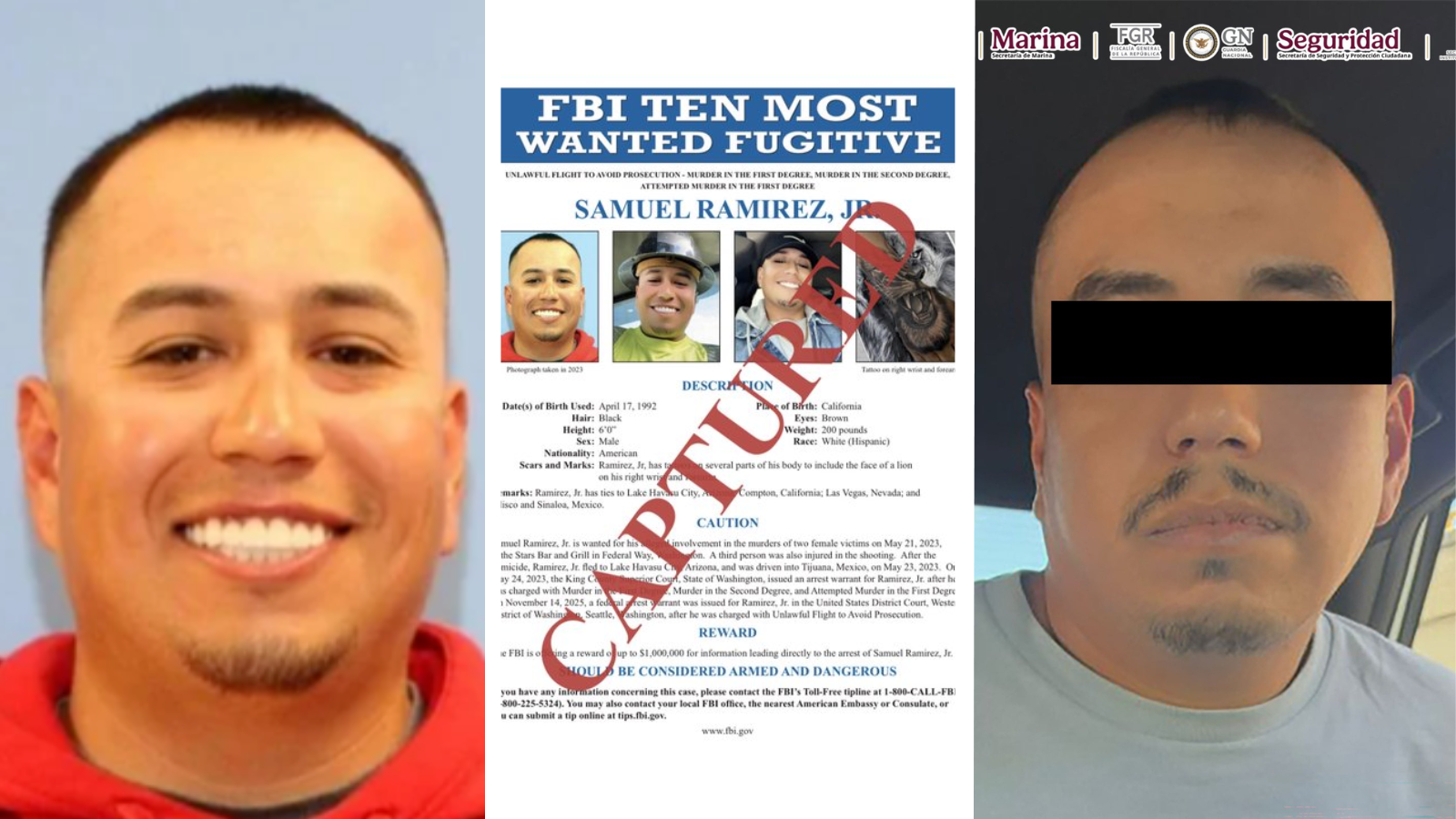 Cae Samuel Ramírez Jr en Sinaloa, objetivo prioritario del FBI