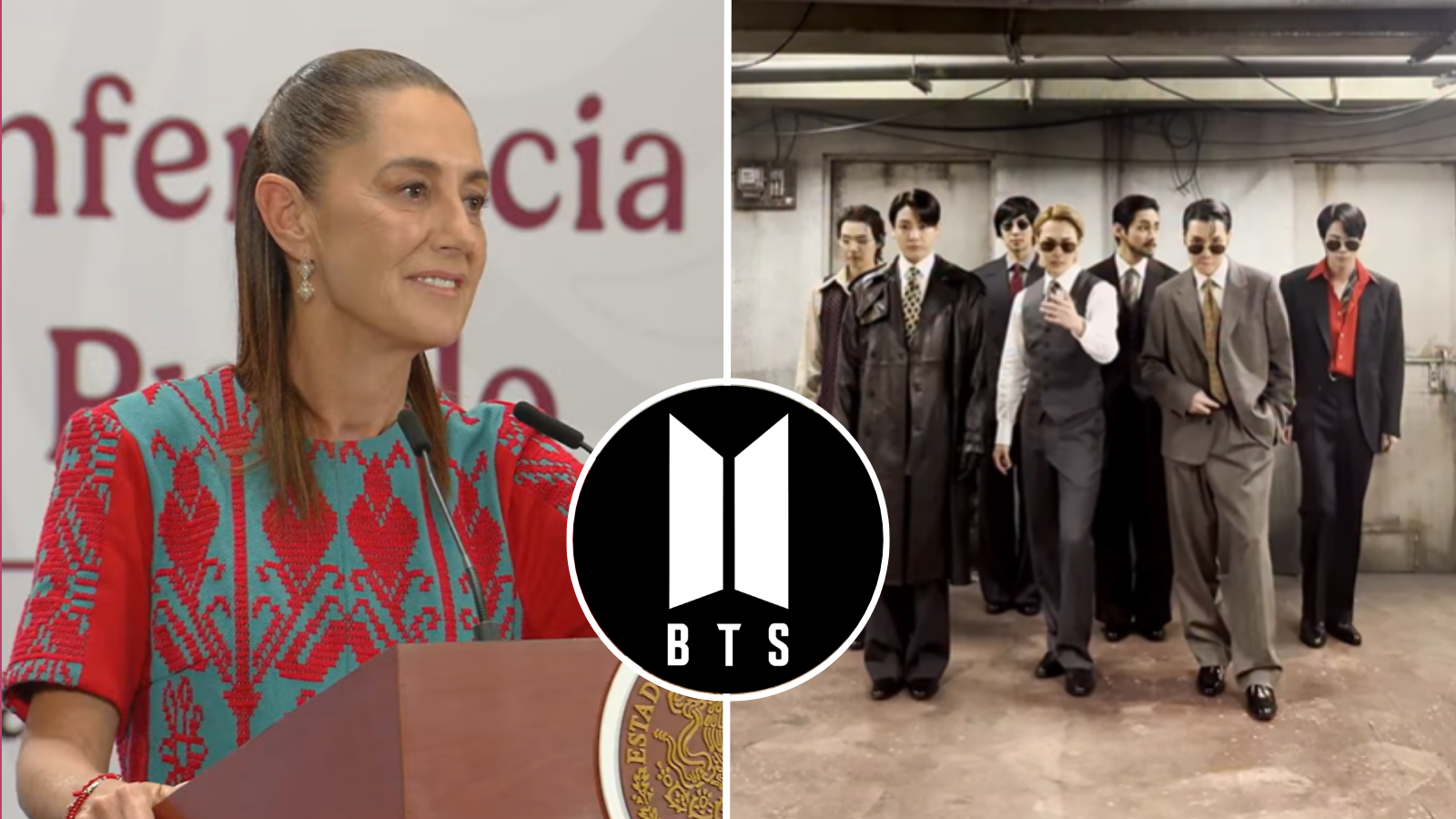 BTS México Sheinbaum Palacio Nacional