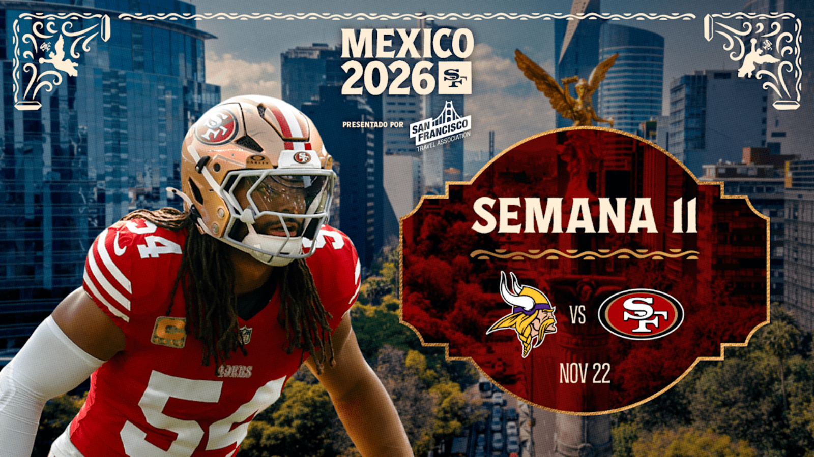 San Francisco 49ers y Minnesota Vikings se enfrentarán en México