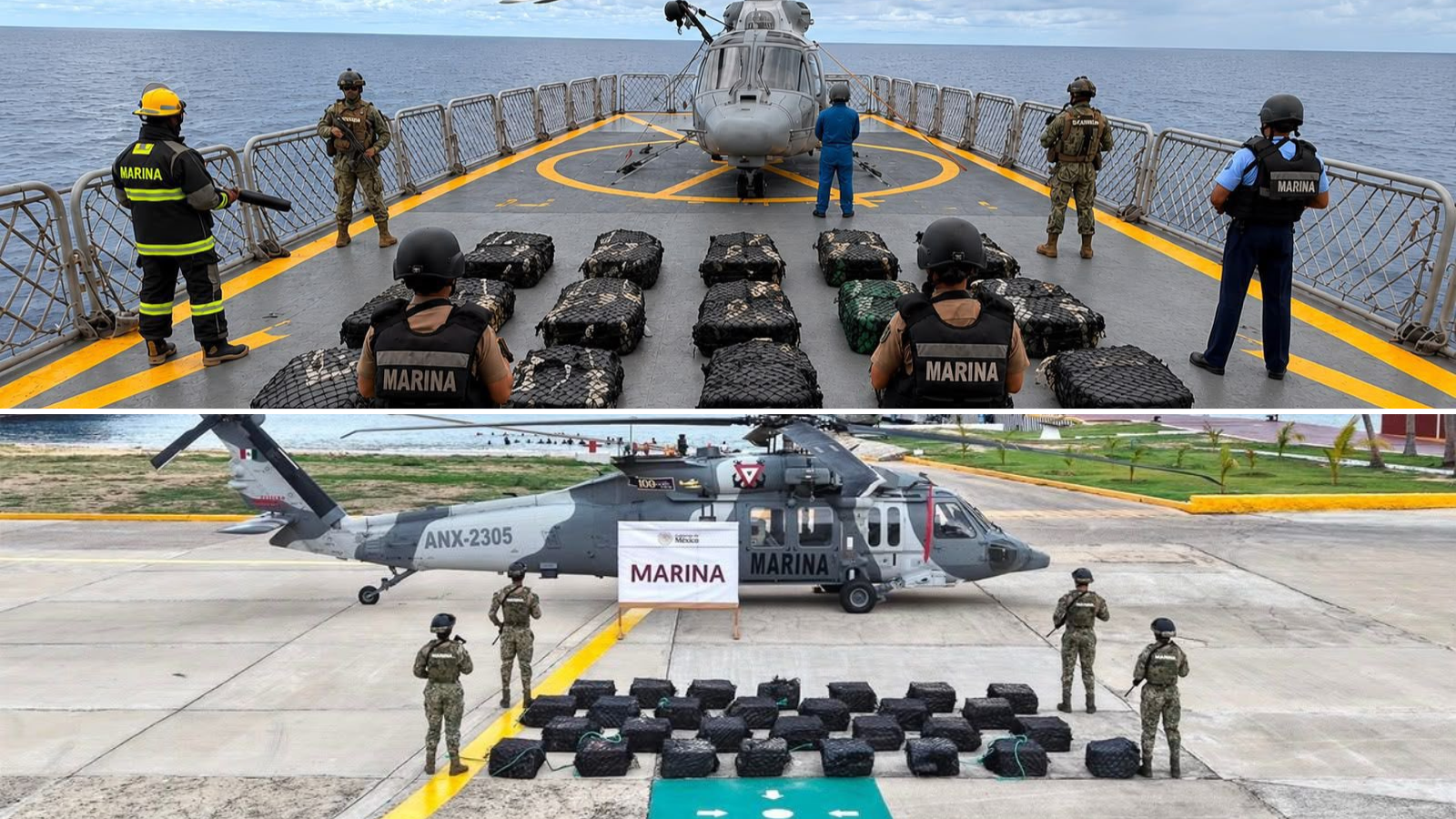 Decomisan más de tres toneladas de cocaína en Guerrero y Tlaxcala