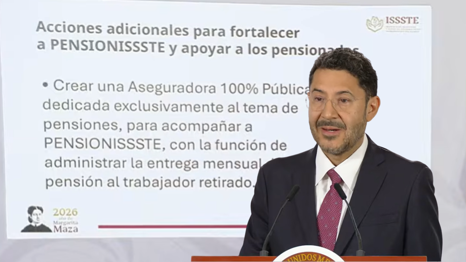 ISSSTE propone crear aseguradora pública para pensiones justas de docentes