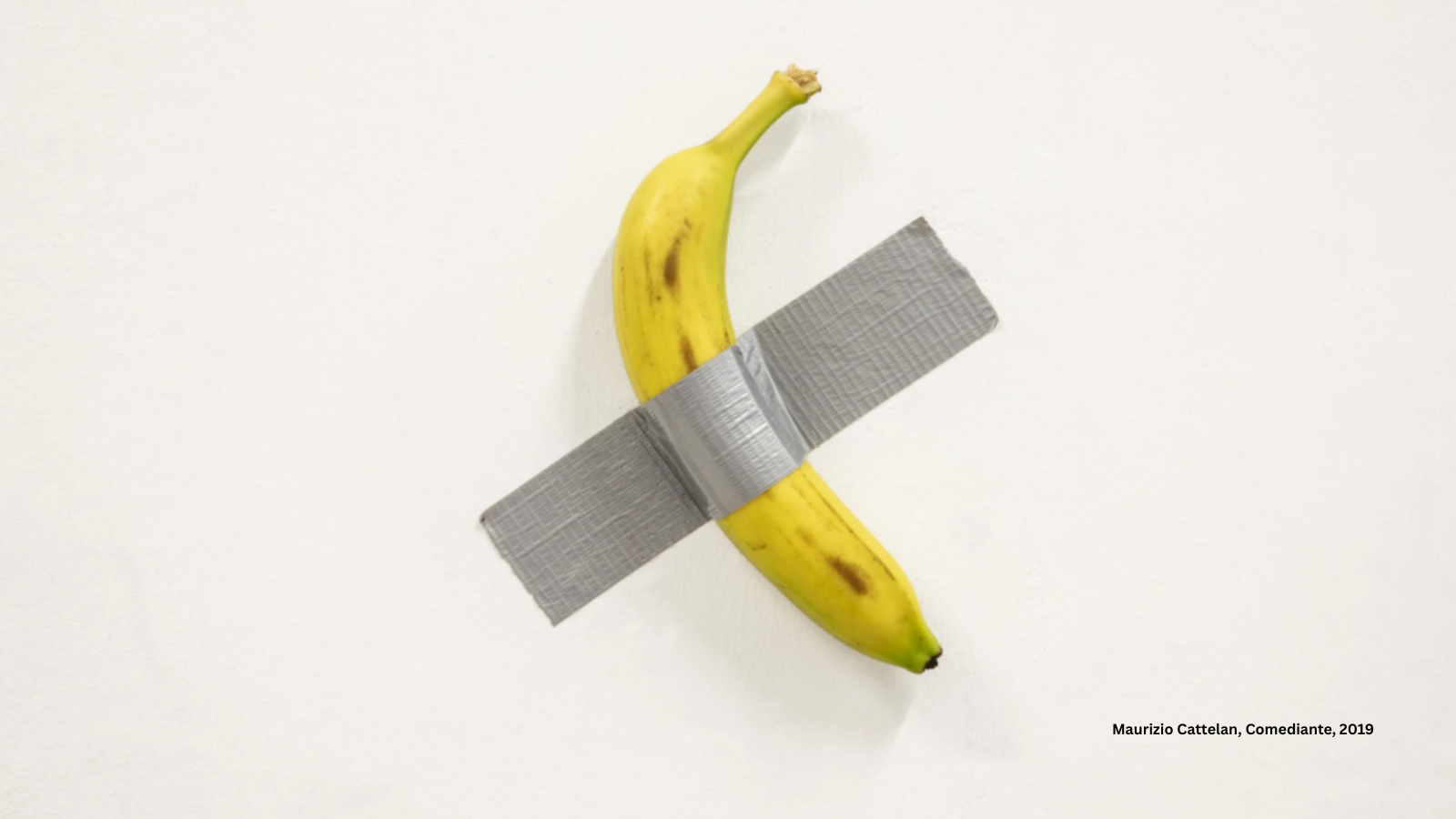 Maurizio Cattelan Comediante plátano