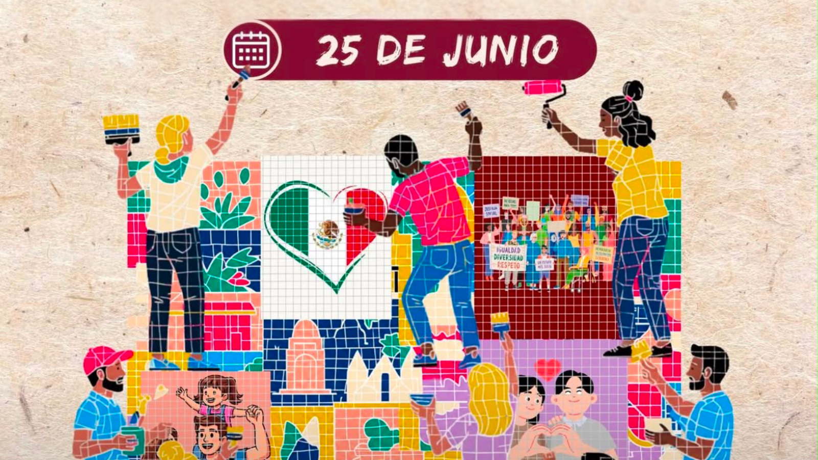 Miles de jóvenes crearán murales y mosaicos en todo el país- IMJUVE
