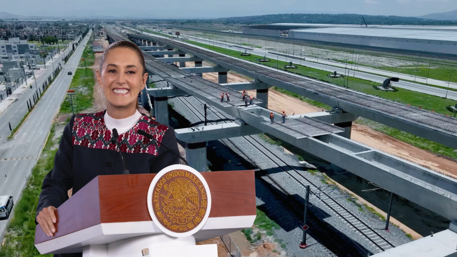 Sheinbaum resalta avance en construcción de trenes de CDMX a Querétaro y Pachuca