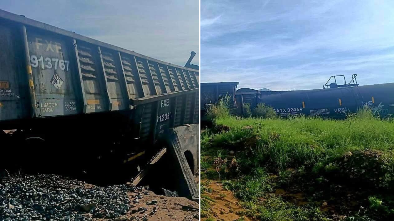 Profepa atiende emergencia tras descarrilamiento de tren en Sonora