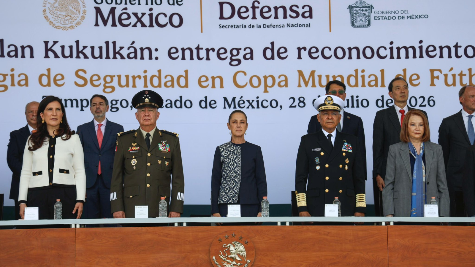 Sheinbaum entrega reconocimientos a integrantes del Plan Kukulkán