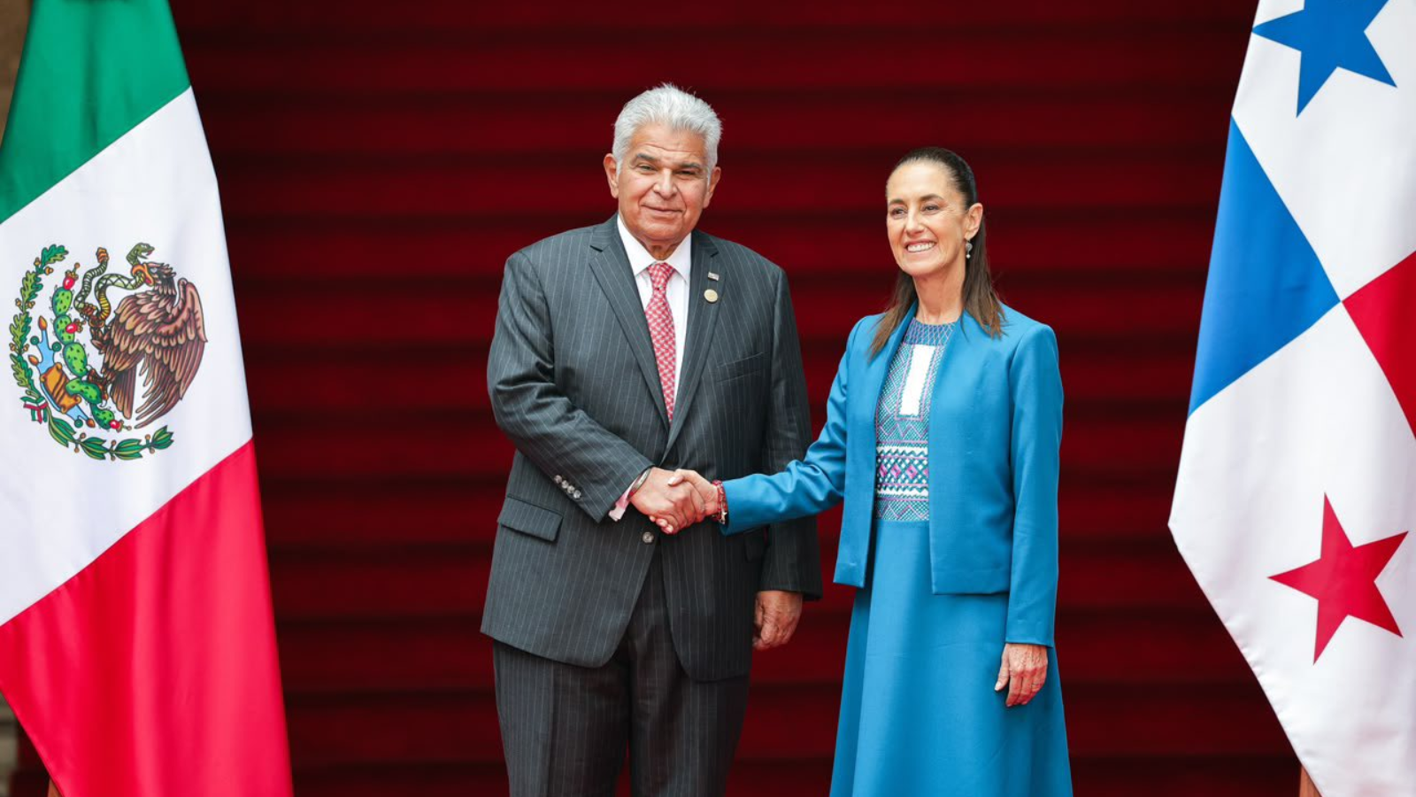 Sheinbaum se reúne con su homólogo de Panamá, José Raúl Mulino