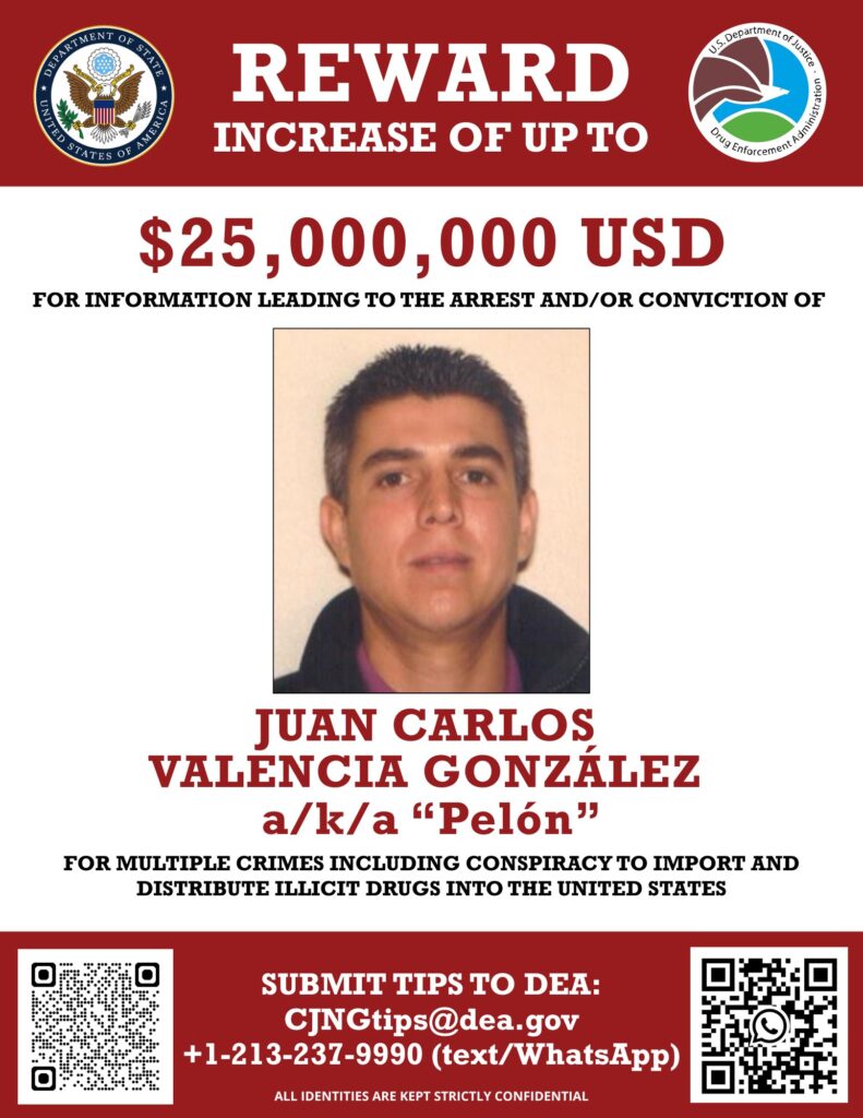 Nuevas recompensas por miembros clave del CJNG