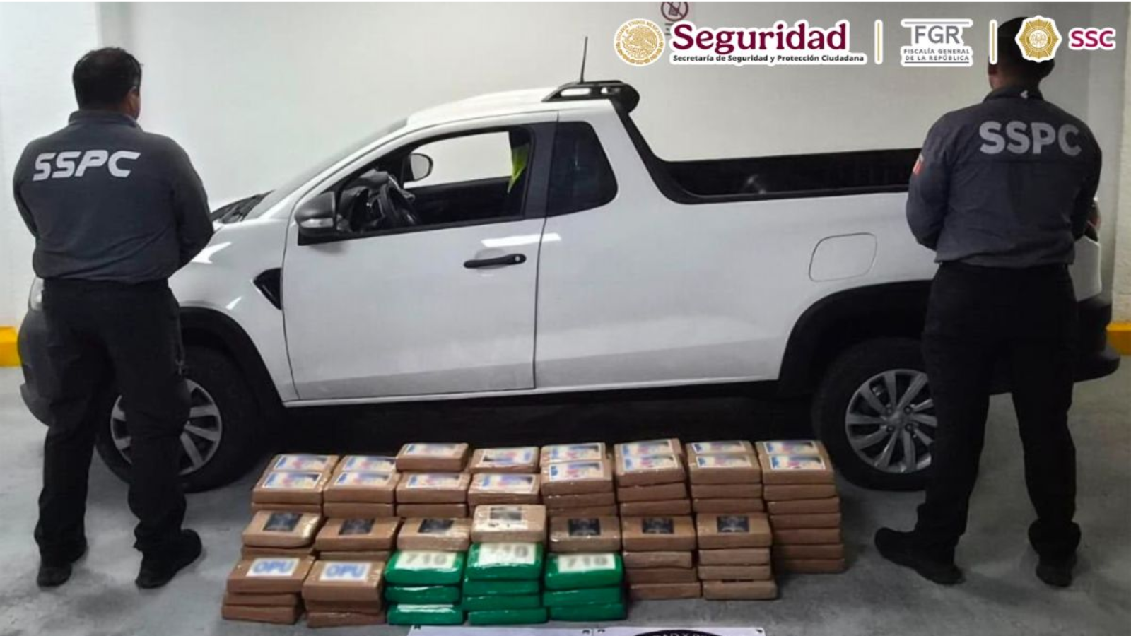 Detienen a un sujeto que trasportaba 217 kilos de cocaína en la CDMX