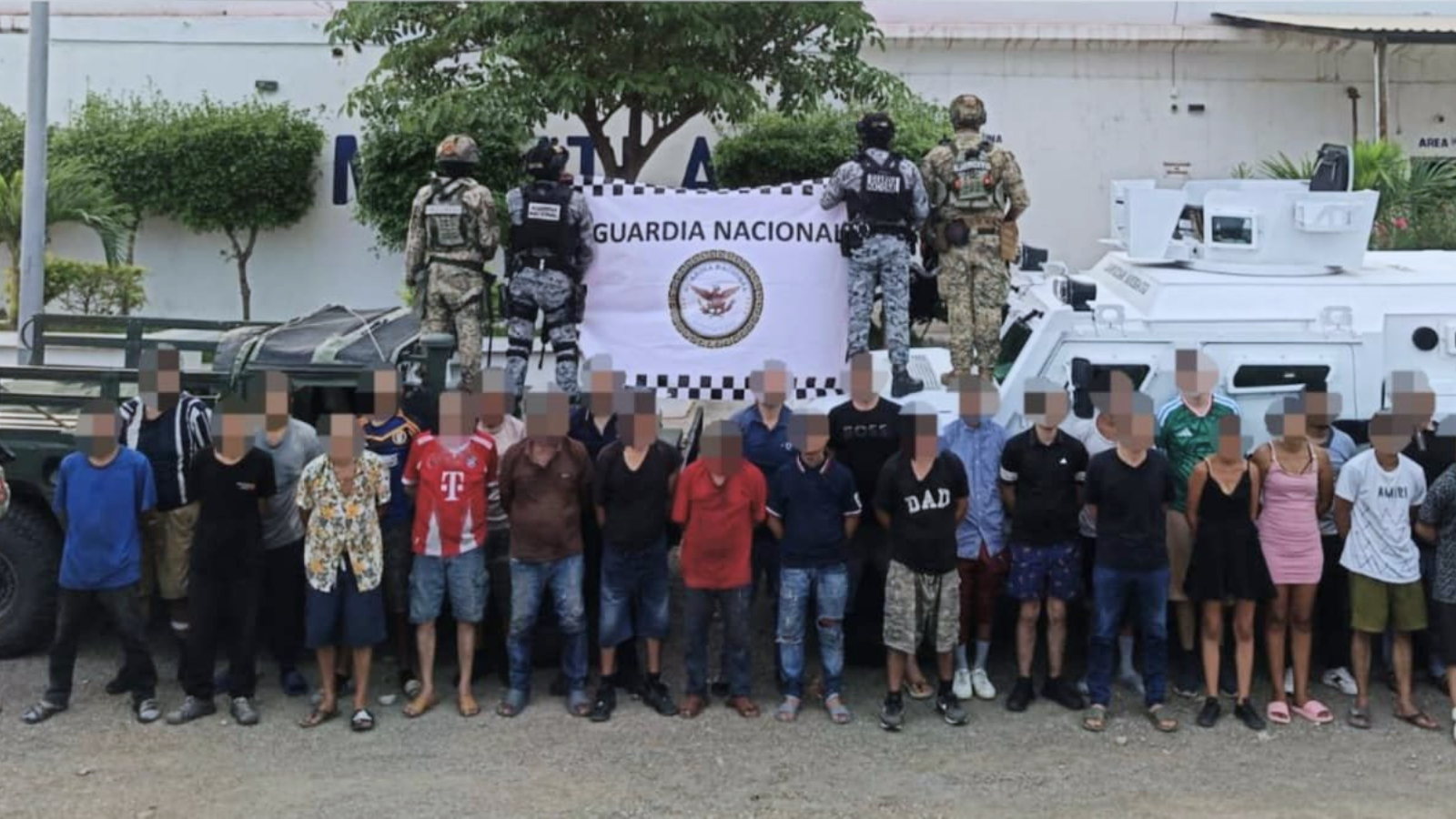 Detienen en Mazatlán a 28 presuntos miembros del Cártel de Sinaloa