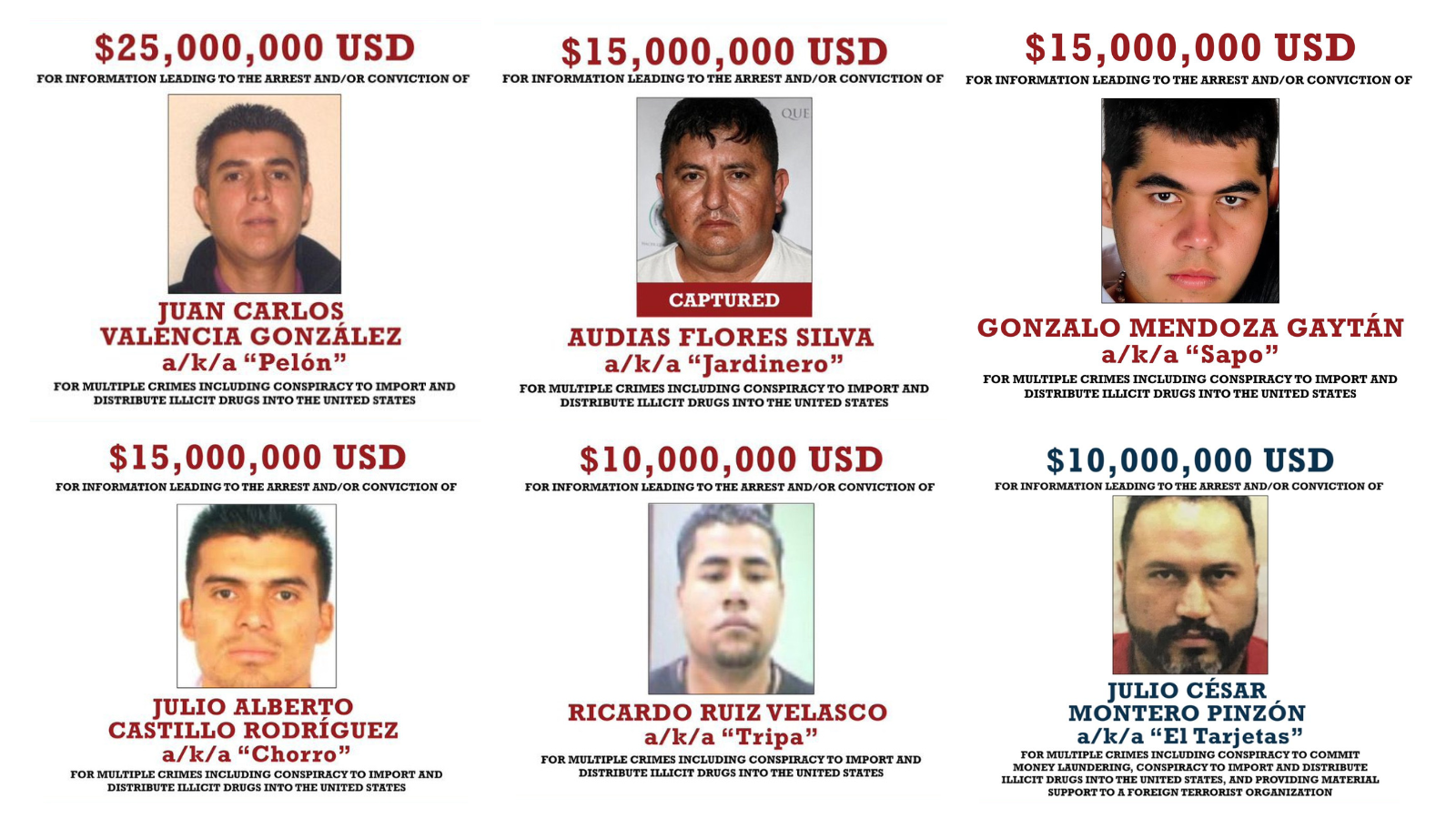 EU. UU. ofrece recompensa de hasta 102 mdd por la cúpula del CJNG