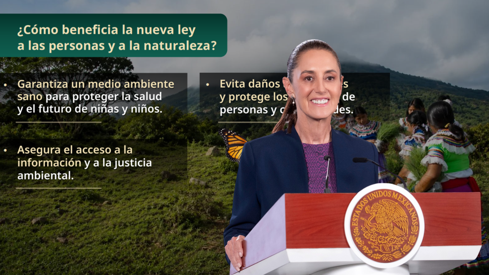 Sheinbaum enviará la iniciativa de Ley General de Protección Ecológica y Justicia Ambiental