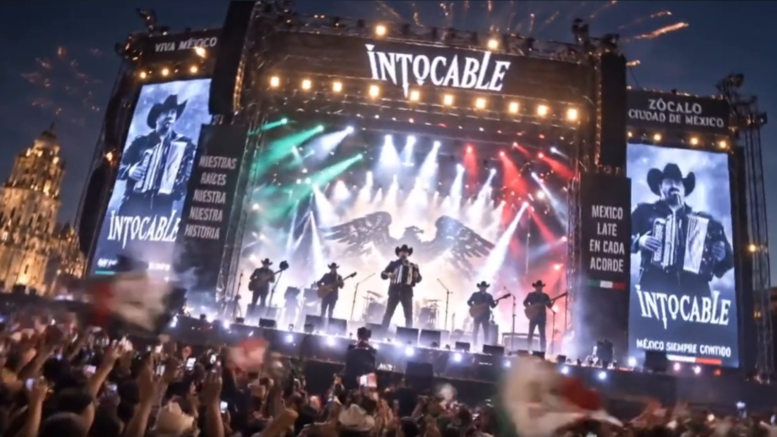 Intocable dará concierto gratis el 15 de septiembre en el Zócalo, CDMX