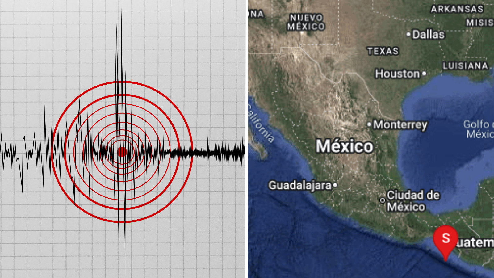 Sismo de magnitud 5,5 grados sacude el suroeste de Huixtla de Chiapas
