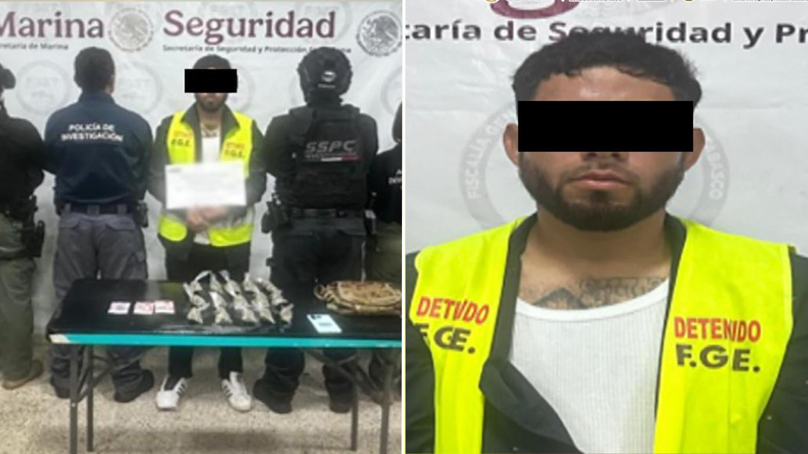 Cae en Tabasco El Cabra, líder de la Mara 18, requerido por El Salvador