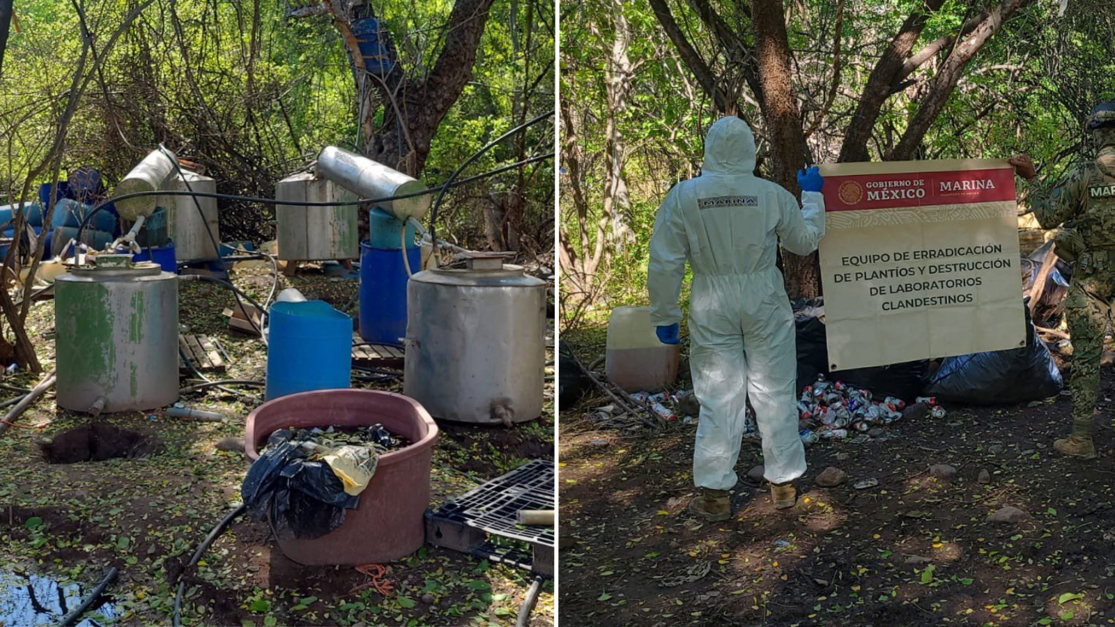 Desmantelan un laboratorio clandestino de drogas sintéticas en Sinaloa