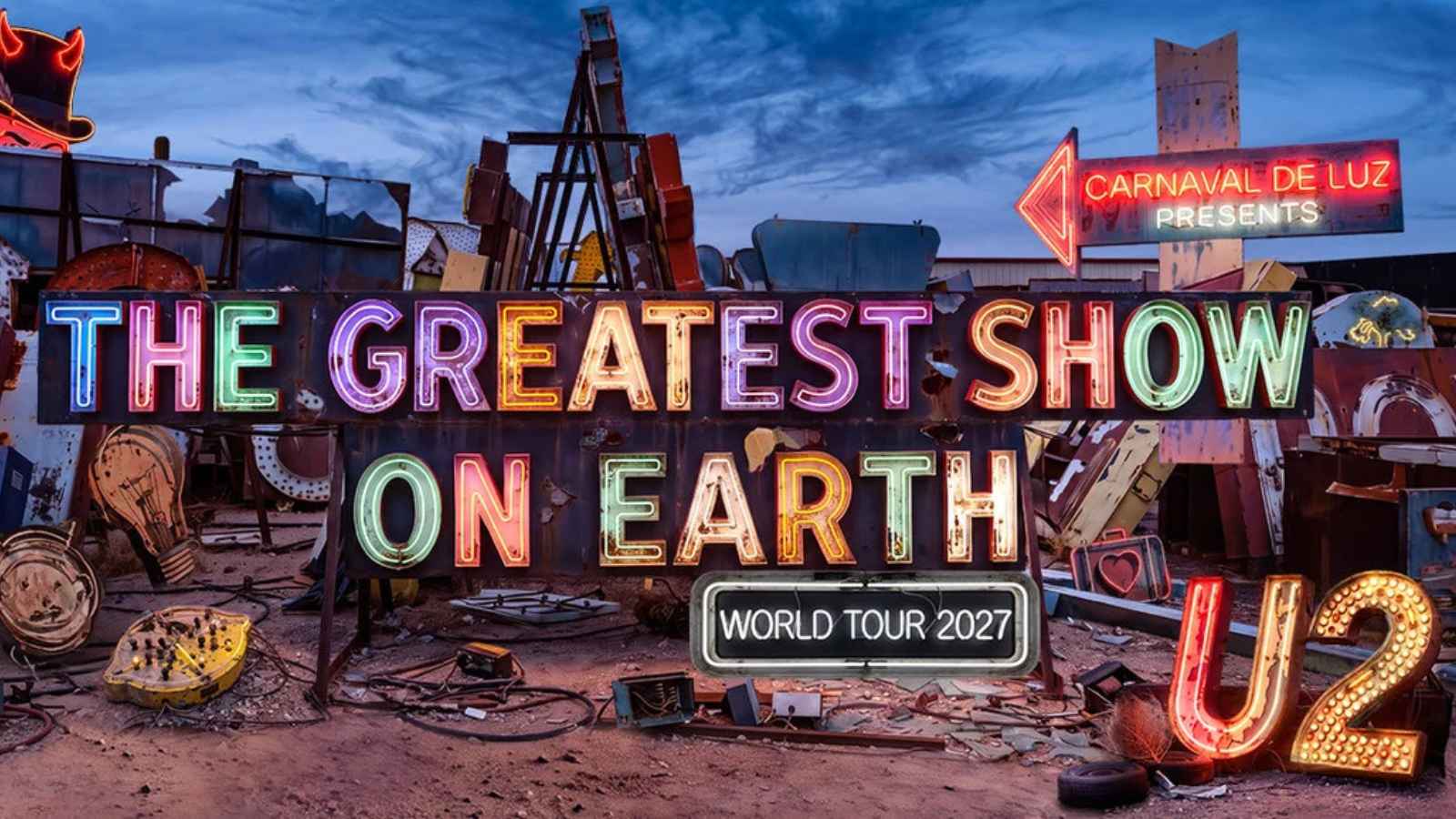 U2 anuncia dos fechas en México de su gira The Greatest Show On Earth